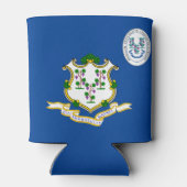 Rafraîchisseur Pour Canette Drapeau Connecticut (Dos)