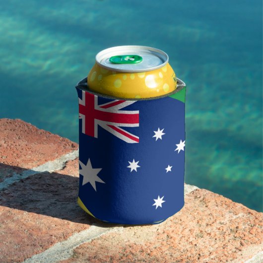 RAFRAÎCHISSEUR  POUR CANETTE DRAPEAU D'AUSTRALIE (Piscine in situ)