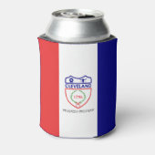 Rafraîchisseur Pour Canette Drapeau de Cleveland, Ohio Can Cooler (Can Dos)