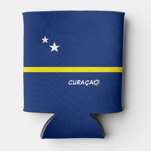 Rafraîchisseur Pour Canette Drapeau de Curaçao (Devant)