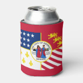 Rafraîchisseur Pour Canette Drapeau de Detroit, Michigan Can Cooler (Can devant)