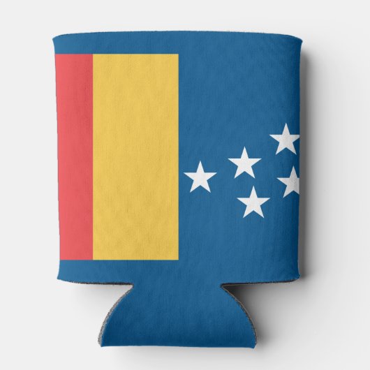 Rafraîchisseur Pour Canette Drapeau de Durham, Caroline du Nord (Dos)