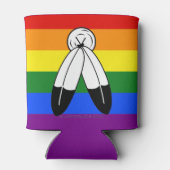 Rafraîchisseur Pour Canette Drapeau de fierté bispirituel de SlipperyJoe's sym (Dos)