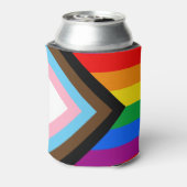 Rafraîchisseur Pour Canette Drapeau de fierté de progrès LGBTQ+ (Can Dos)