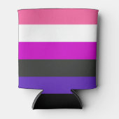 Rafraîchisseur Pour Canette Drapeau de fierté genderfluid (Devant)
