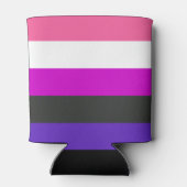Rafraîchisseur Pour Canette Drapeau de fierté genderfluid (Dos)