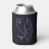 RAFRAÎCHISSEUR  POUR CANETTE DRAPEAU DE FIERTE GOTH (Can devant)