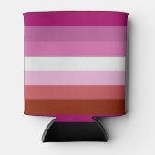 Rafraîchisseur Pour Canette Drapeau de fierté lesbienne (Devant)
