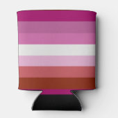 Rafraîchisseur Pour Canette Drapeau de fierté lesbienne (Dos)