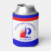 Rafraîchisseur Pour Canette Drapeau de Fort Lauderdale, Floride (Can devant)