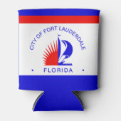 Rafraîchisseur Pour Canette Drapeau de Fort Lauderdale, Floride (Devant)