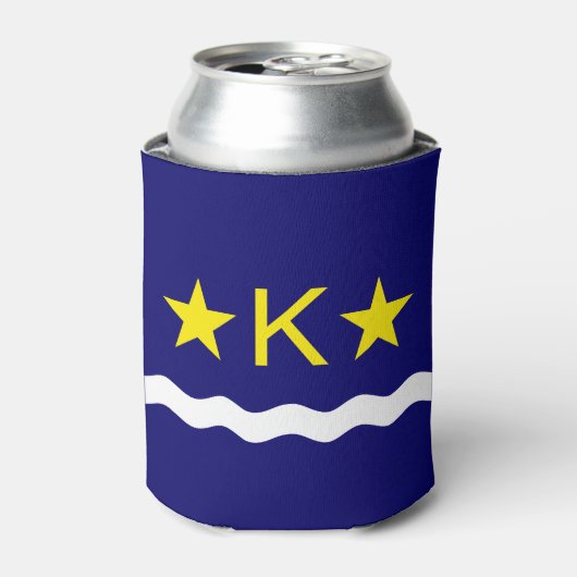 Rafraîchisseur Pour Canette Drapeau de Kinshasa, Congo Can Cooler (Can devant)