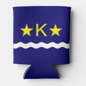 Rafraîchisseur Pour Canette Drapeau de Kinshasa, Congo Can Cooler (Devant)