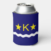 Rafraîchisseur Pour Canette Drapeau de Kinshasa, Congo Can Cooler (Can Dos)