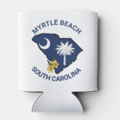 Rafraîchisseur Pour Canette Drapeau de la Caroline du Sud Fleur de l'État Jess (Dos)