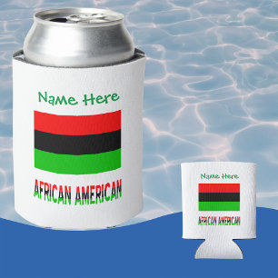 Rafraîchisseur Pour Canette Drapeau de la diaspora afro-américaine vert person