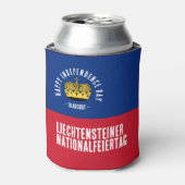 Rafraîchisseur Pour Canette Drapeau de la fête nationale du Liechtenstein (Can devant)