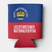 Rafraîchisseur Pour Canette Drapeau de la fête nationale du Liechtenstein (Devant)