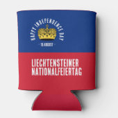 Rafraîchisseur Pour Canette Drapeau de la fête nationale du Liechtenstein (Dos)
