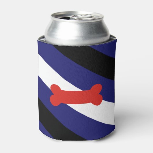 Rafraîchisseur Pour Canette Drapeau de la fierté de jeu de chiot (Can devant)