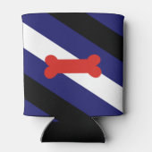 Rafraîchisseur Pour Canette Drapeau de la fierté de jeu de chiot (Dos)