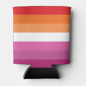 Rafraîchisseur Pour Canette Drapeau de la fierté lesbienne (Devant)