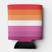 Rafraîchisseur Pour Canette Drapeau de la fierté lesbienne (Dos)