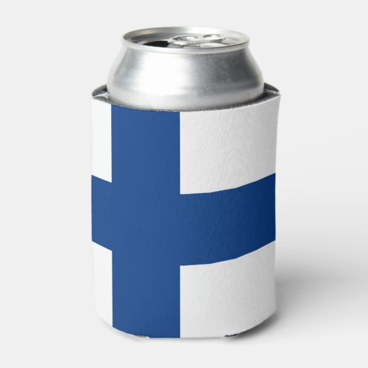Rafraîchisseur Pour Canette Drapeau de la Finlande (Can devant)