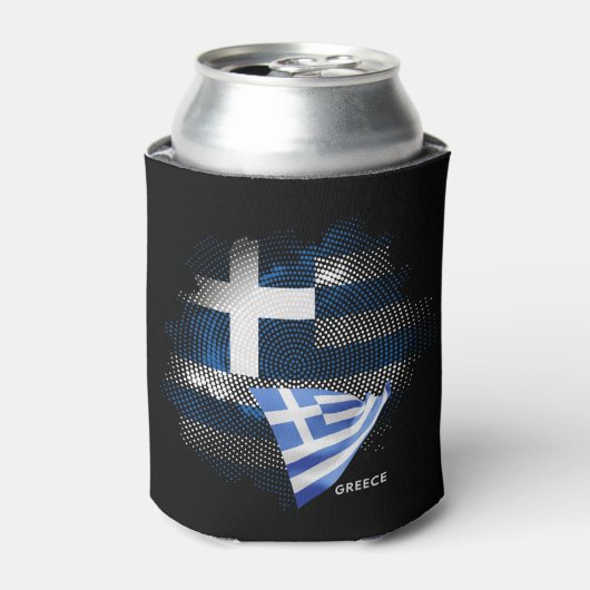 Rafraîchisseur Pour Canette Drapeau de la Grèce (Can devant)