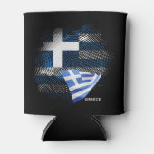 Rafraîchisseur Pour Canette Drapeau de la Grèce (Devant)