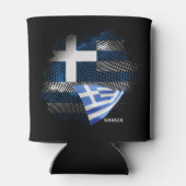 Rafraîchisseur Pour Canette Drapeau de la Grèce (Dos)