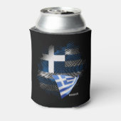 Rafraîchisseur Pour Canette Drapeau de la Grèce (Can Dos)