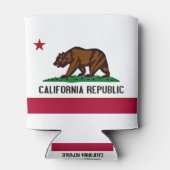 Rafraîchisseur Pour Canette Drapeau de la République de Californie (Dos)