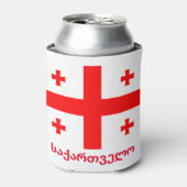 Rafraîchisseur Pour Canette Drapeau de la République de Géorgie (Can devant)