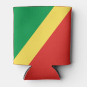 Rafraîchisseur Pour Canette Drapeau de la République du Congo (Devant)