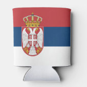 Rafraîchisseur Pour Canette Drapeau de la Serbie (Dos)