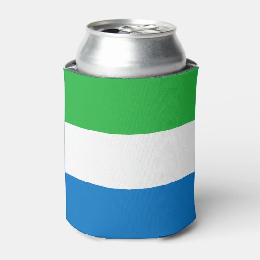 Rafraîchisseur Pour Canette Drapeau de la Sierra Leone (Can devant)