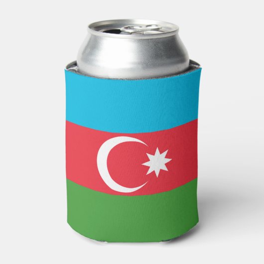 Rafraîchisseur Pour Canette Drapeau de l'Azerbaïdjan (Can devant)