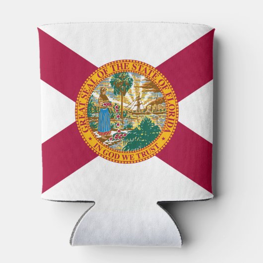 Rafraîchisseur Pour Canette Drapeau de l'État de Floride (Dos)