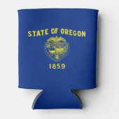 Rafraîchisseur Pour Canette Drapeau de l'État de l'Oregon (Devant)