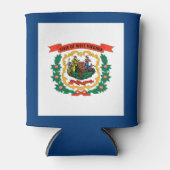 Rafraîchisseur Pour Canette Drapeau de l'État de Virginie occidentale (Devant)