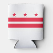 Rafraîchisseur Pour Canette Drapeau de l'État de Washington DC (Devant)