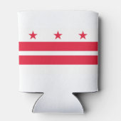 Rafraîchisseur Pour Canette Drapeau de l'État de Washington DC (Dos)