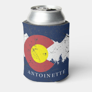 Rafraîchisseur Pour Canette Drapeau de l'État du Colorado Monogrammé