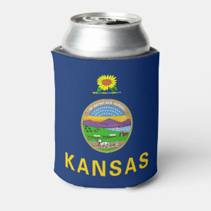 Rafraîchisseur Pour Canette Drapeau de l'État du Kansas