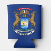 Rafraîchisseur Pour Canette Drapeau de l'État du Michigan (Dos)