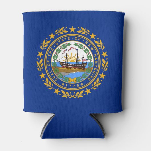 Rafraîchisseur Pour Canette drapeau de l'État du New Hampshire (Devant)