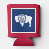 Rafraîchisseur Pour Canette Drapeau de l'État du Wyoming (Dos)