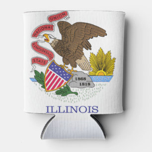 Rafraîchisseur Pour Canette Drapeau de l'Illinois