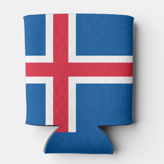 Rafraîchisseur Pour Canette Drapeau de l'Islande (Dos)